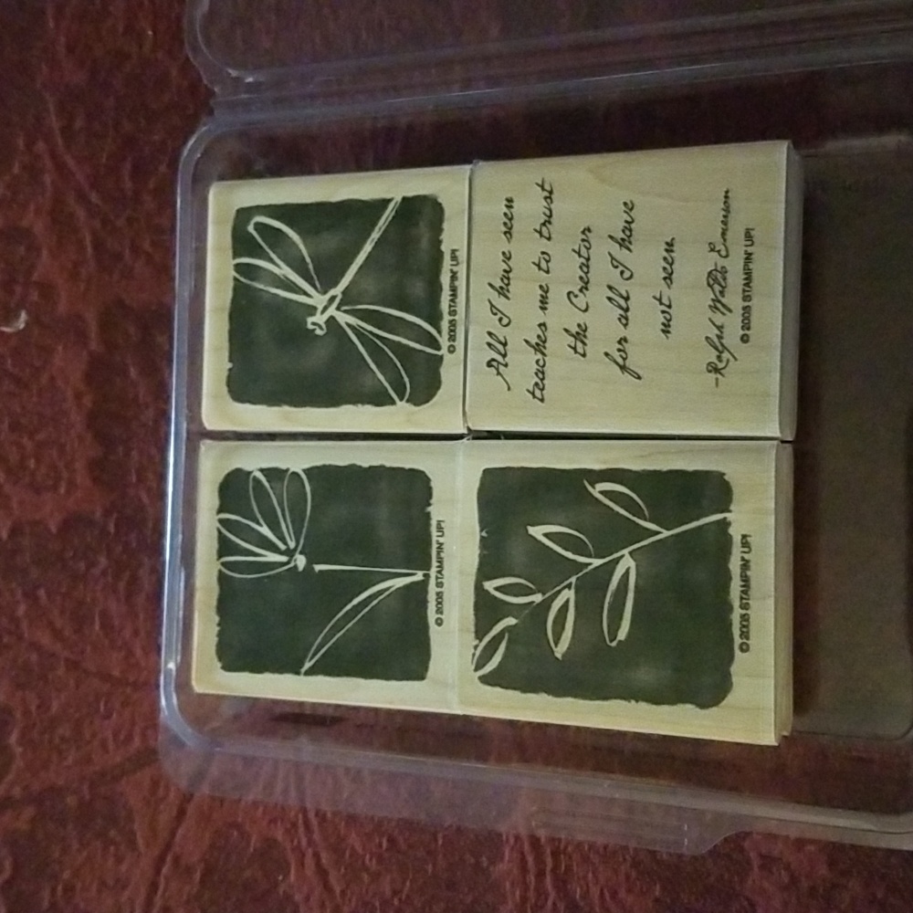 Stampin Up! All I Have Seen wooden stamp set.